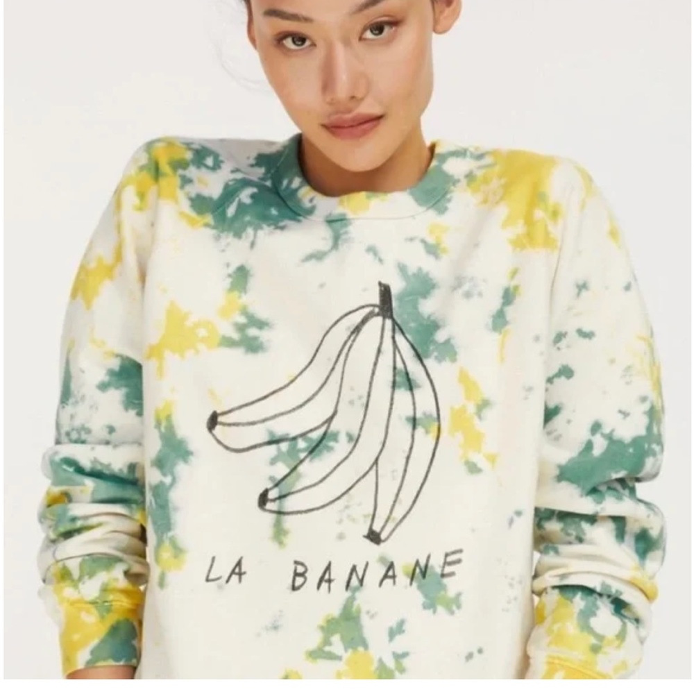 Clare V. La Banane Tie-Dye Sweatshirt